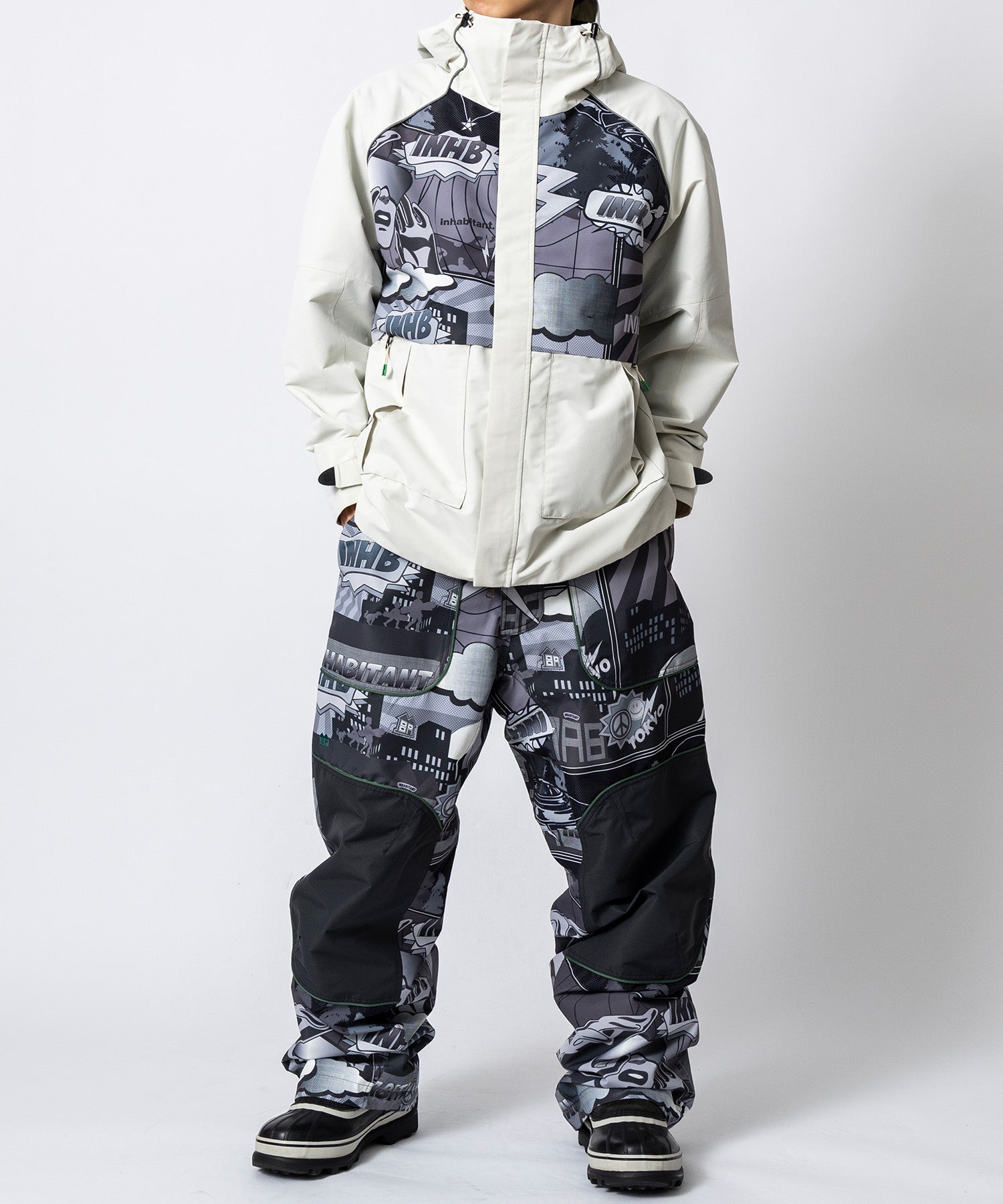 MENS】FULL ZIP SNOW JACKET フルジップスノージャケット /inhabitant