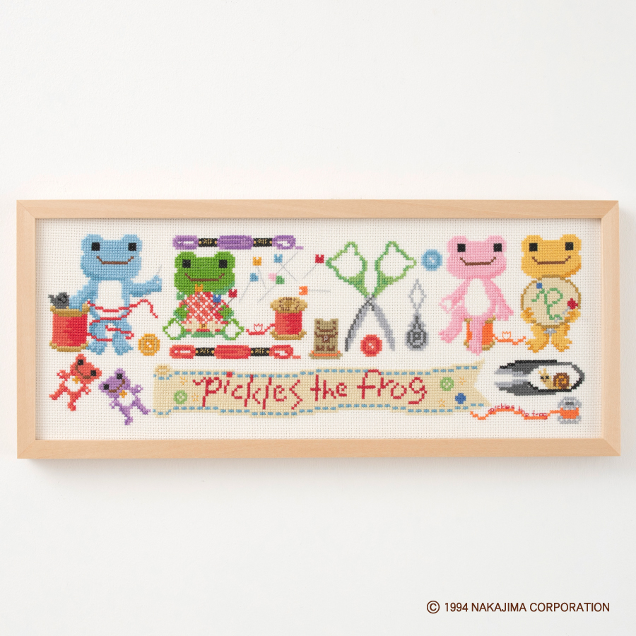 かえるのピクルス クロスステッチキット ソーイング が新登場
