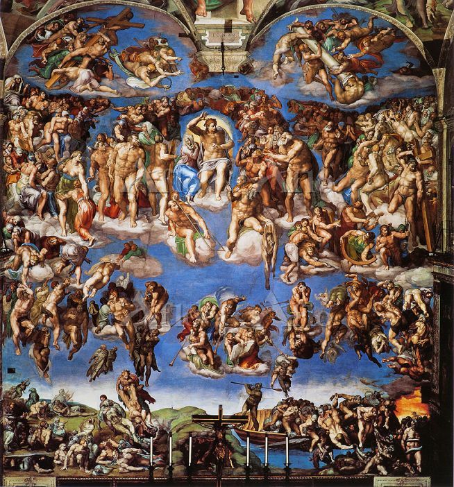 ミケランジェロ 「最後の審判」 世界遺産 [21066864]のアート作品 - アフロ