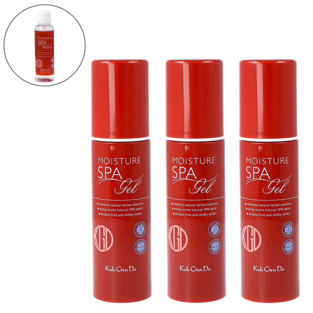 江原道オールインワンモイスチャージェル3本＋クレンジング80mL 江原道