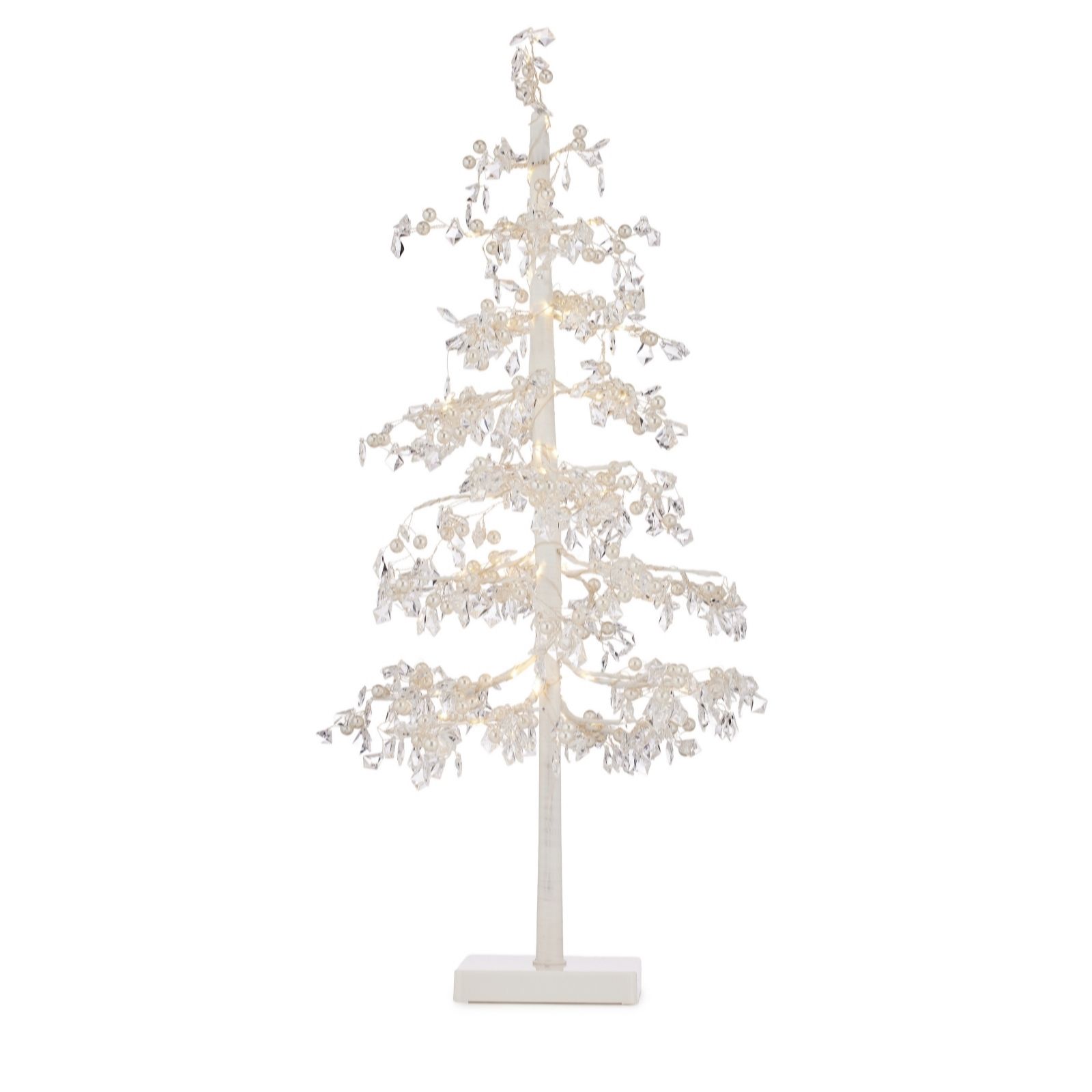 Outlet JM by Julien Macdonald Tabletop Faux Crystal Tree - QVC UK