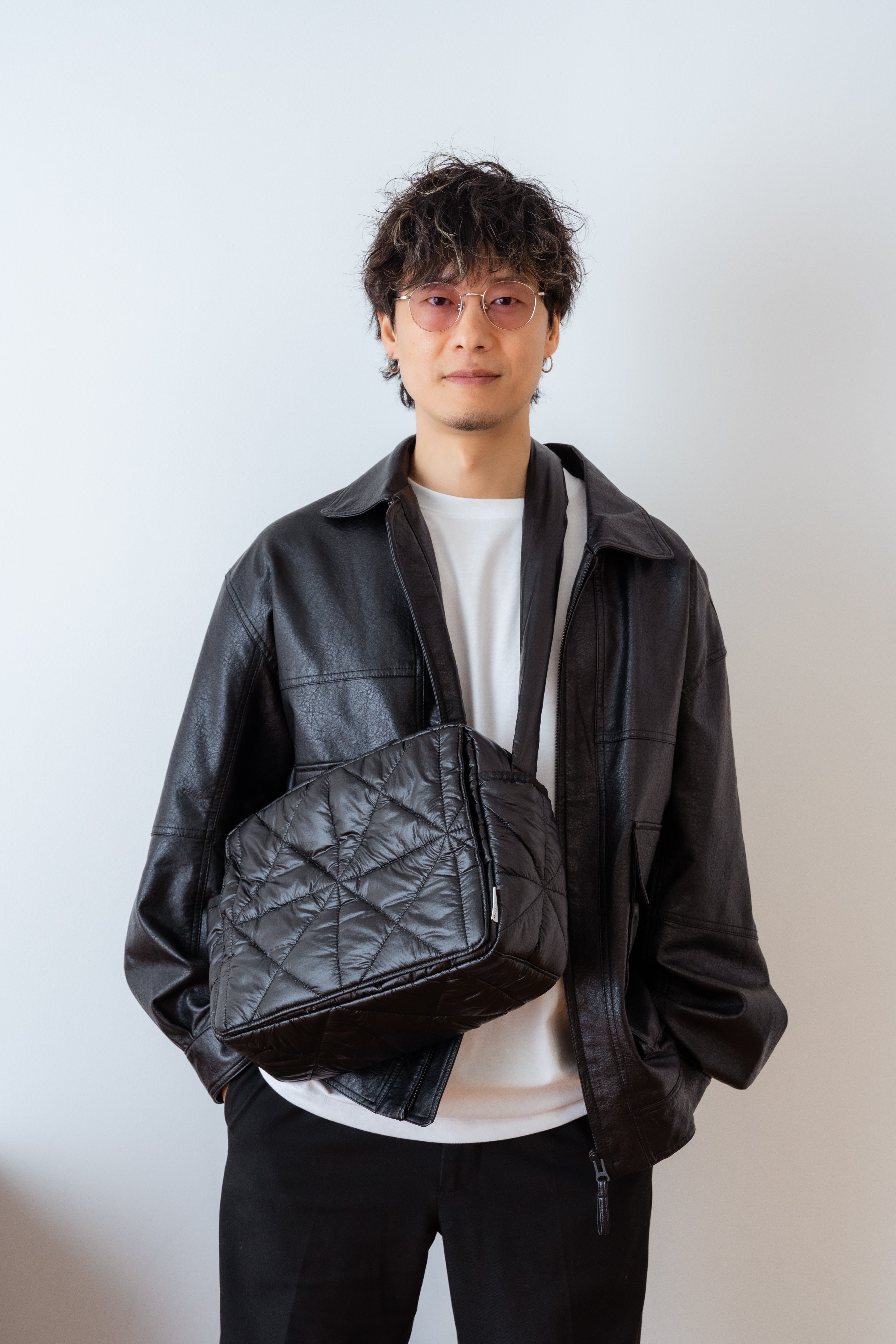 Cross quilt bag / Black – RICH RAISE