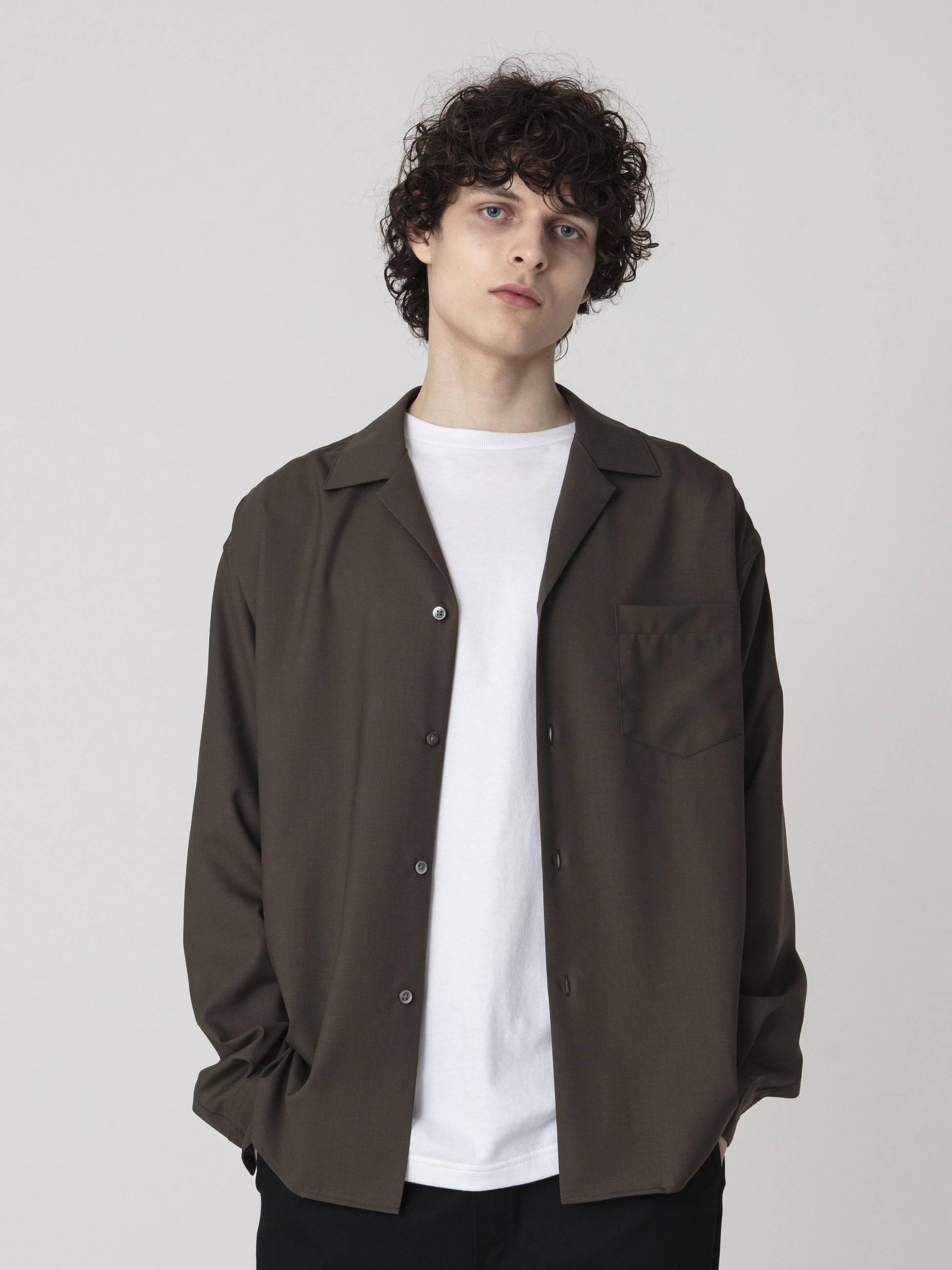 テックウール オープンカラー シャツ｜Ron Herman(ロンハーマン)｜Ron