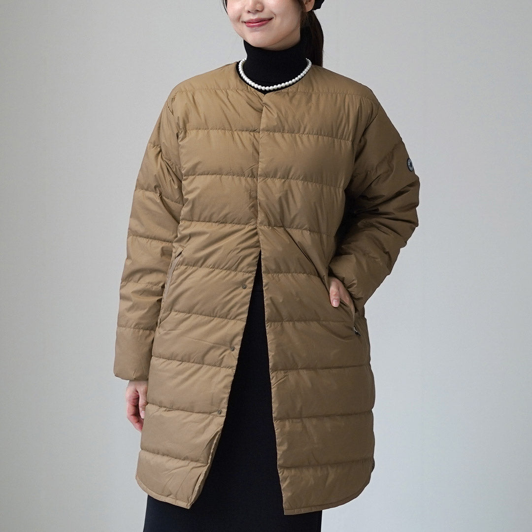 ORCIVAL（オーシバル） ラウンドネック ロング ダウンコート