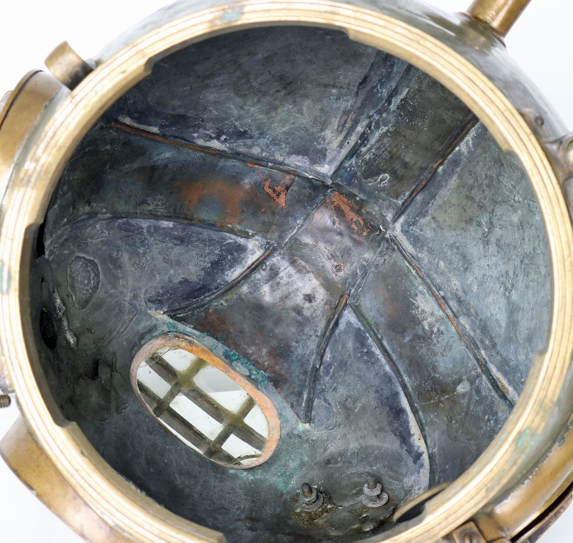 AJ Morse & Son 4 Light 12 Bolt 1930s Diving Helmet sold at auction