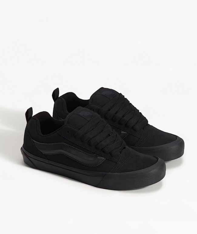 Vans Knu Skool Black Skate Shoes | Zumiez