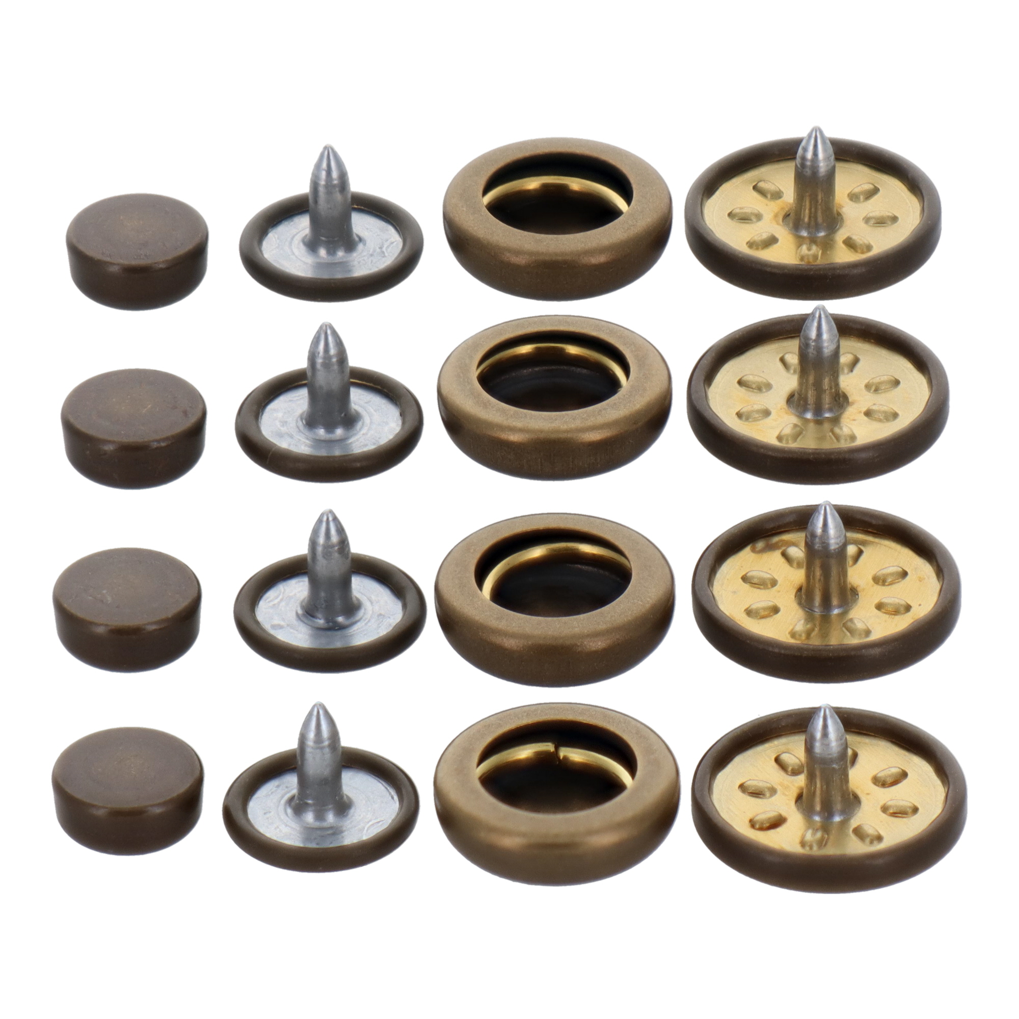 H13PHBKK 利器工具 ホック ホック一撃！！ホック玉 13mm 黒ニッケル4組