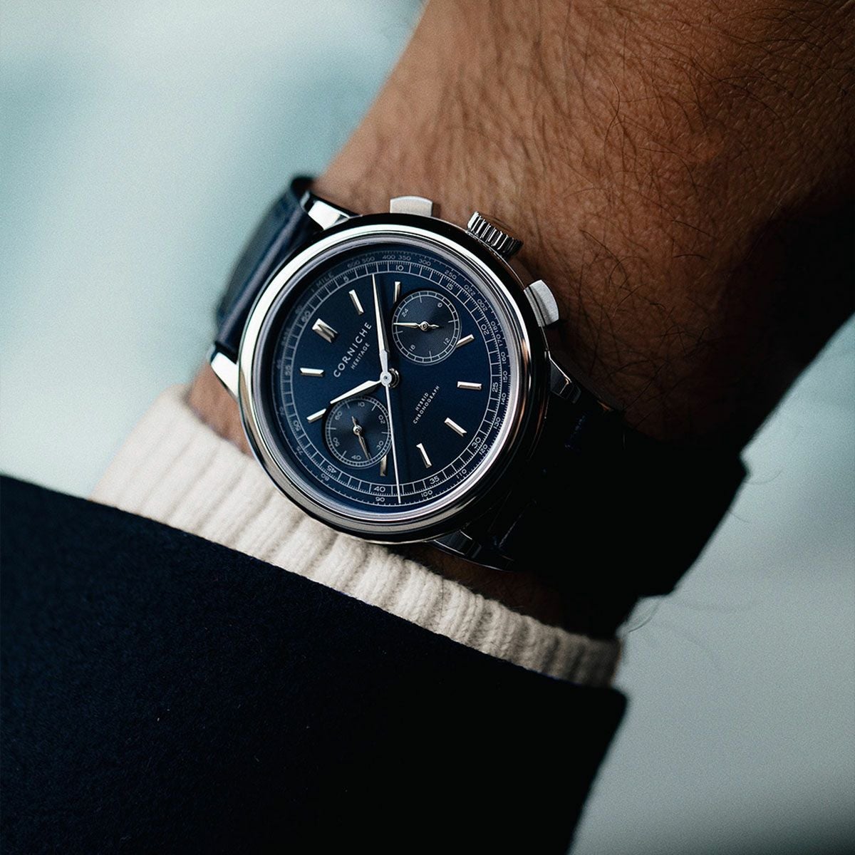 CORNICHE / コーニッシュ ヘリテージ Heritage クロノグラフ ブルー