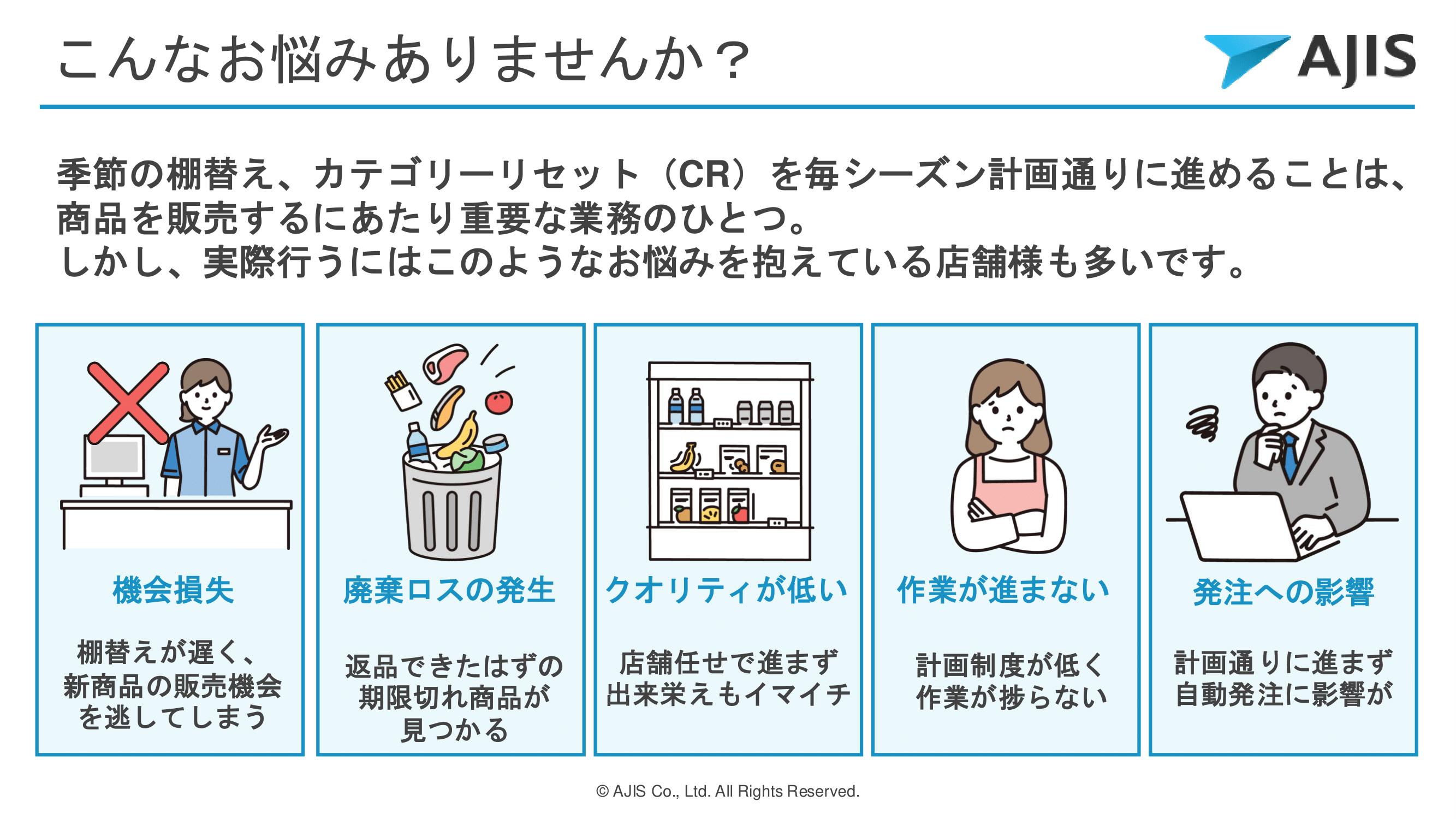 季節の棚替え・カテゴリーリセット｜マーチャンダイジングサービス