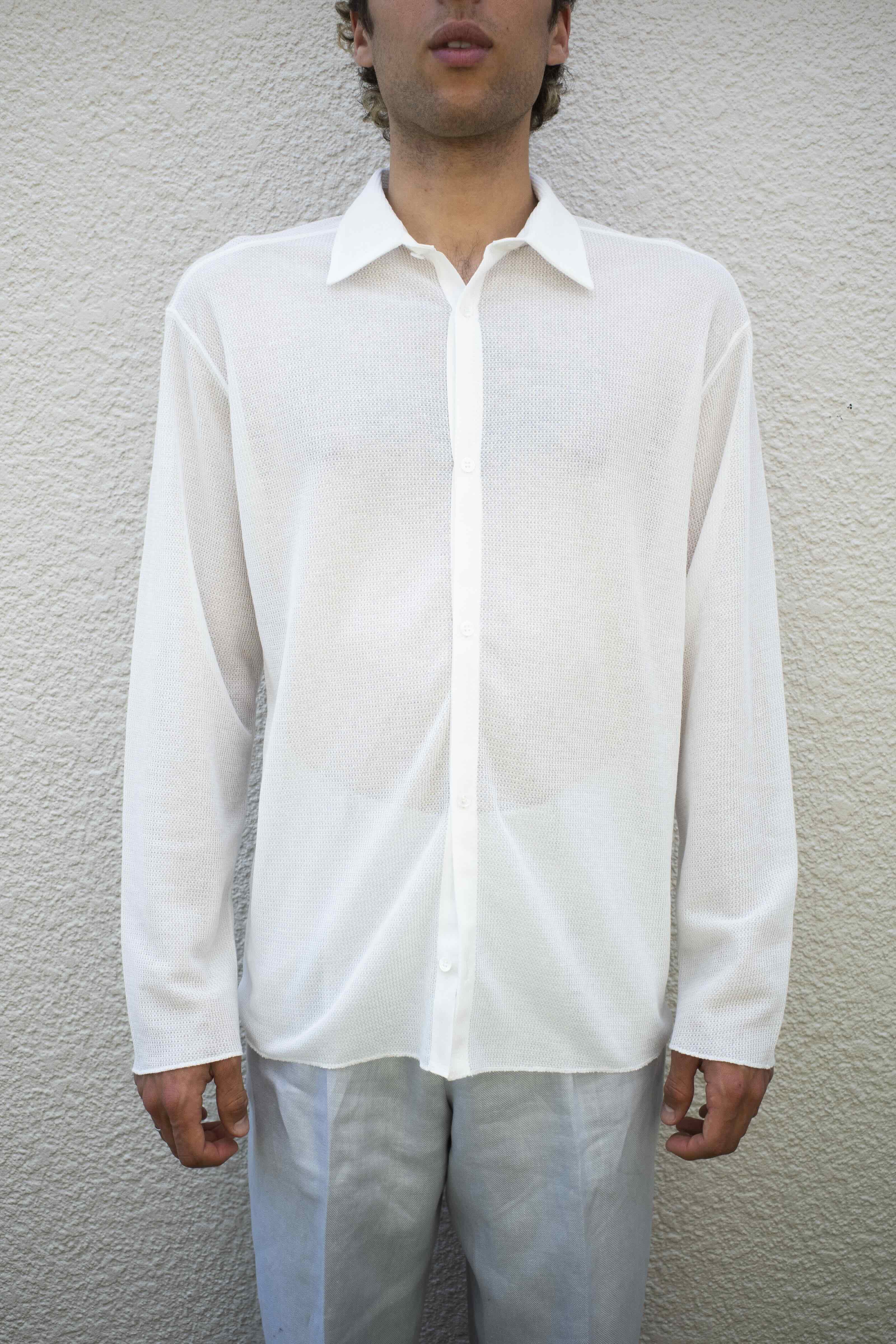 25SS MESH SHIRT/HEMP WAFFLE – seya-voyage