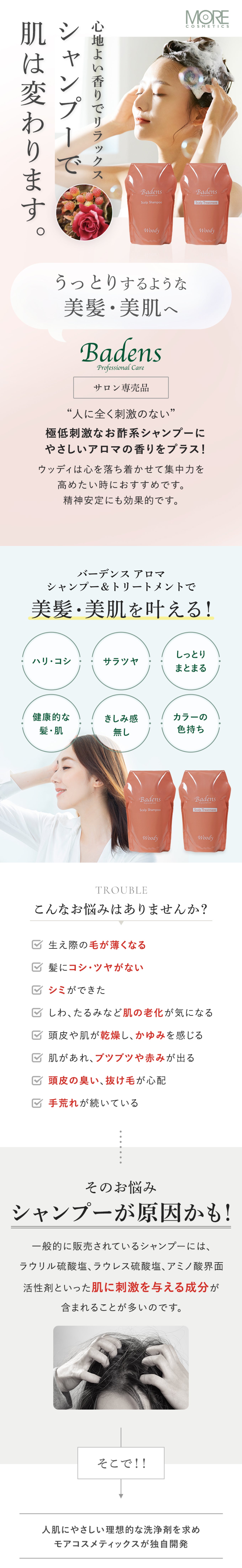 シャンプー＆トリートメントセット（ウッディ） – モア