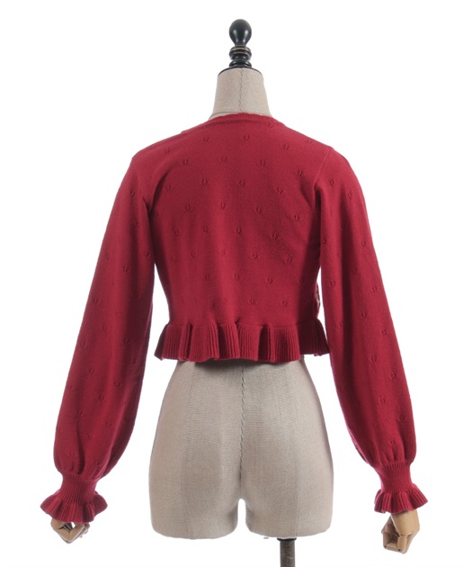 いちご刺繍ニットボレロ | Chalmiere | axes femme onlineshop
