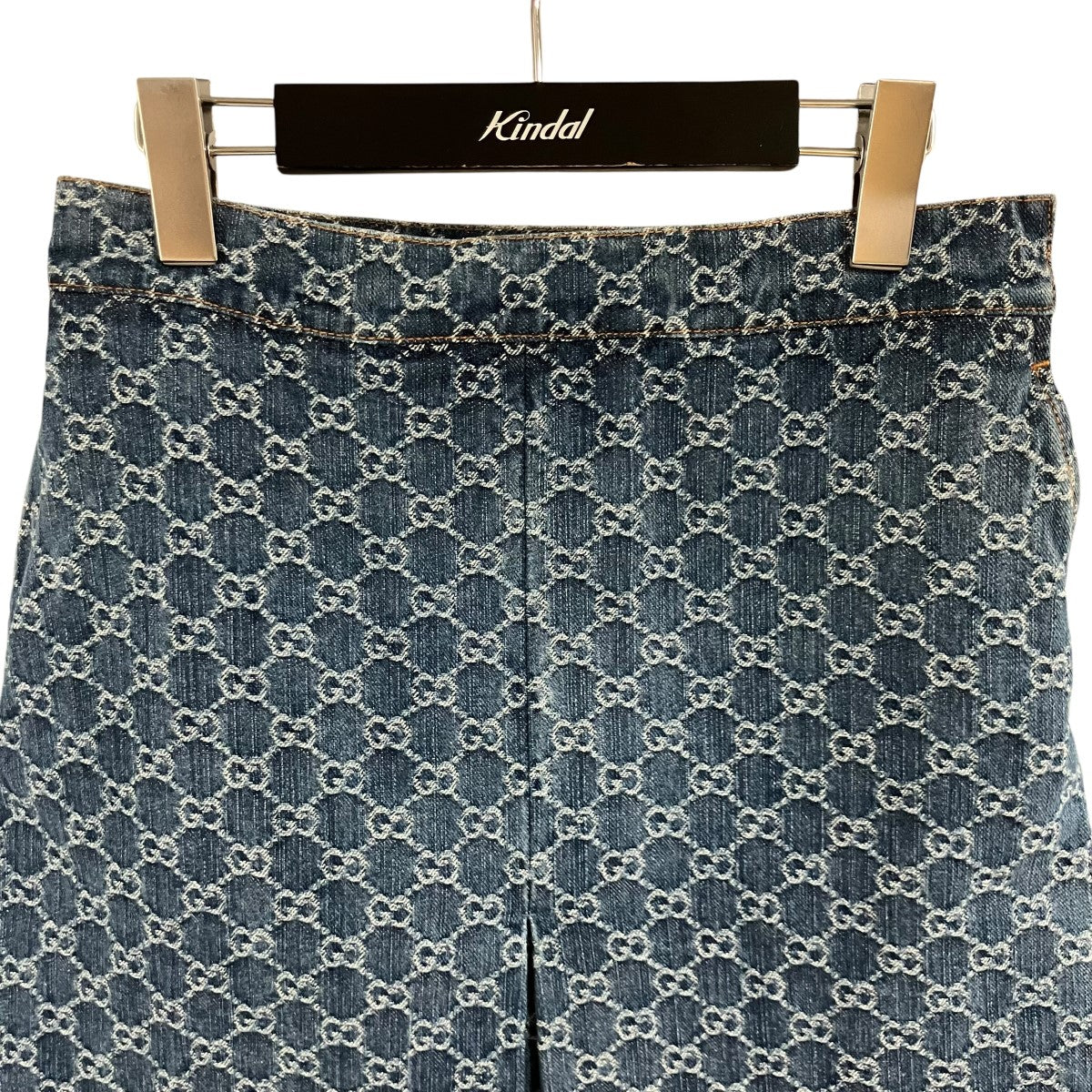 GUCCI(グッチ) GGモノグラムデニムスカート 791386 インディゴ サイズ