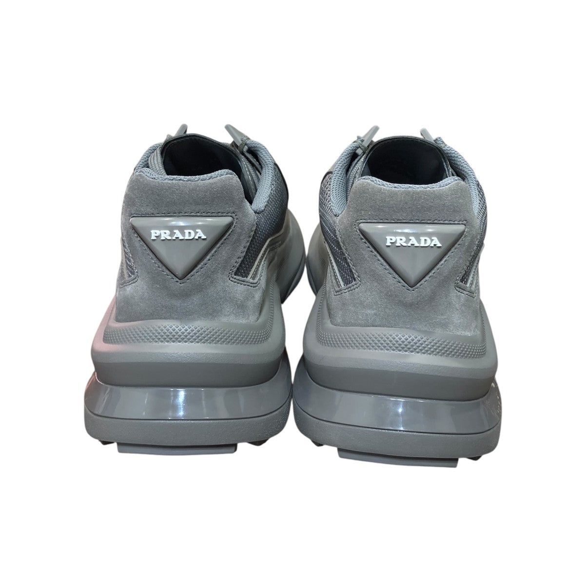 PRADA(プラダ) 23AWシステムスニーカー2EG424 2EG424 グレー サイズ 7
