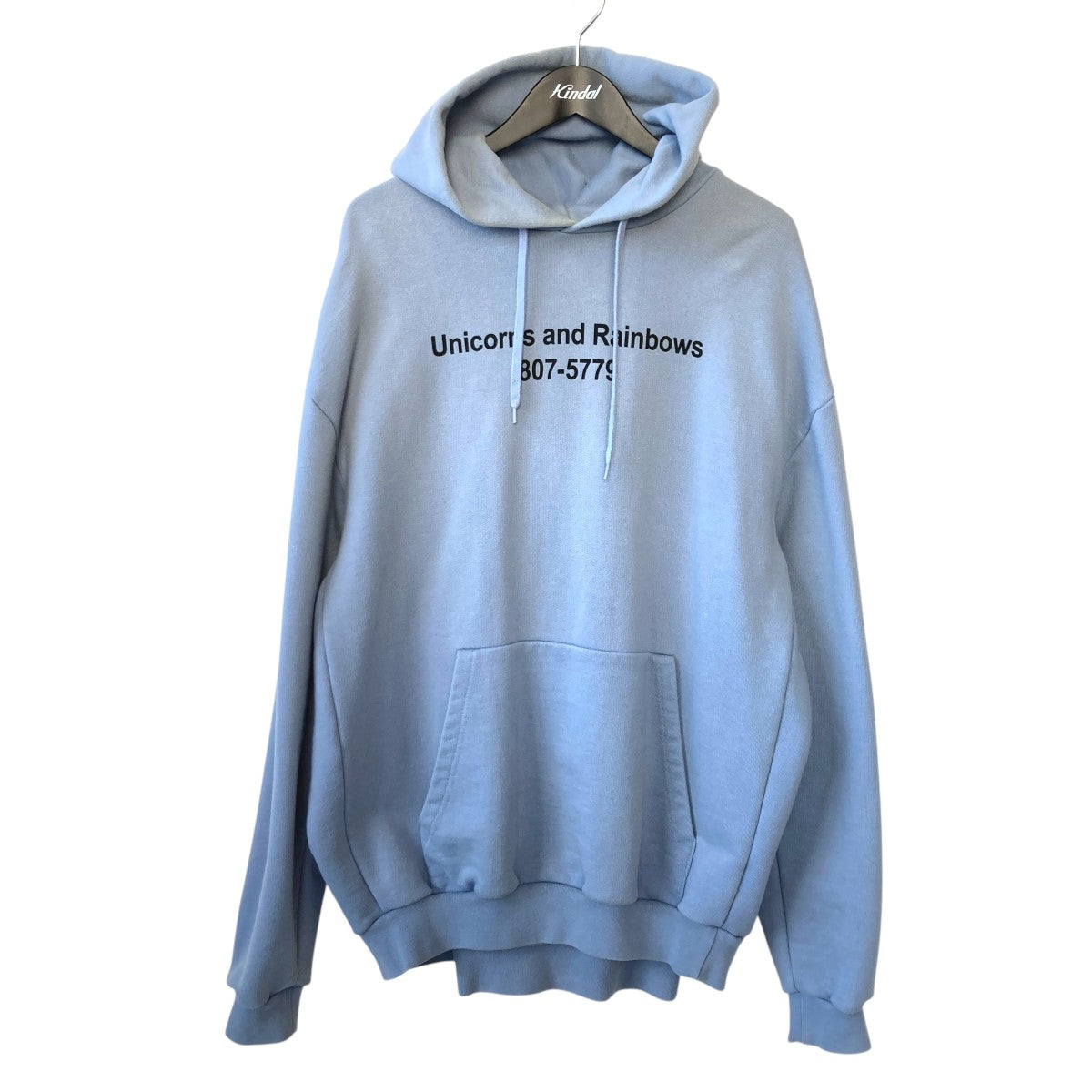 VETEMENTS(ヴェトモン) Rainbows Unicorn Hoodedプルオーバーパーカー