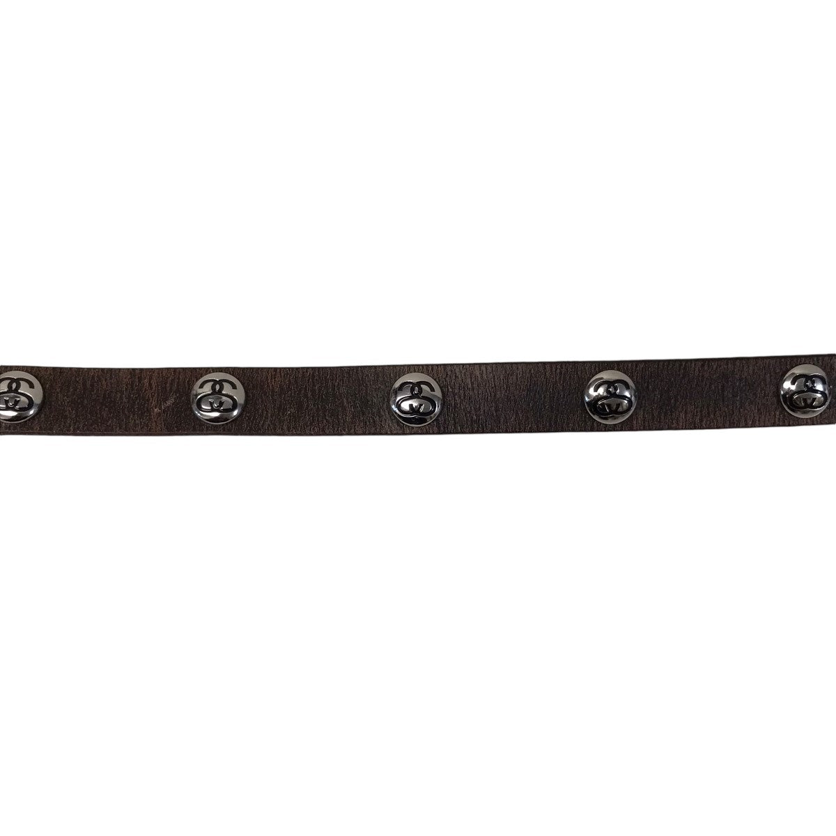 stussy(ステューシー) SS LINK STUDDED BELT スタッズレザーベルト