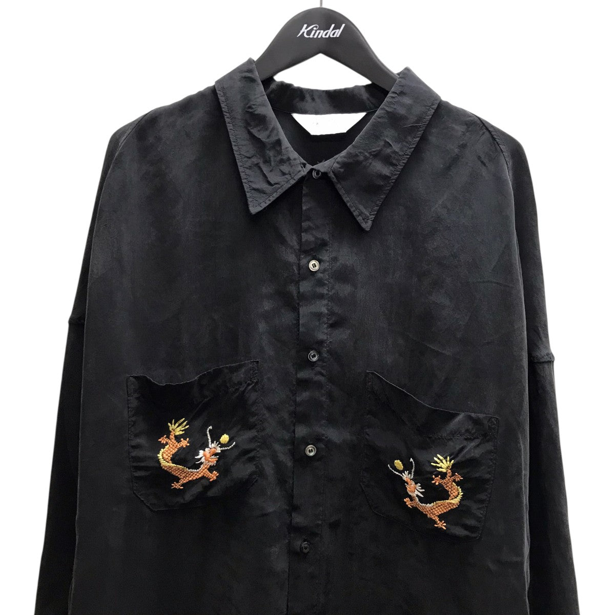 ANCELLM(アンセルム) AGING EMBROIDERY SHIRT エンブロイダリーシャツ