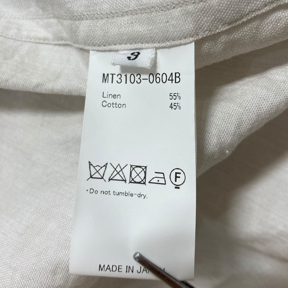 MAATEE＆SONS(マーティーアンドサンズ) 23SSCoton Linen Oxford Work