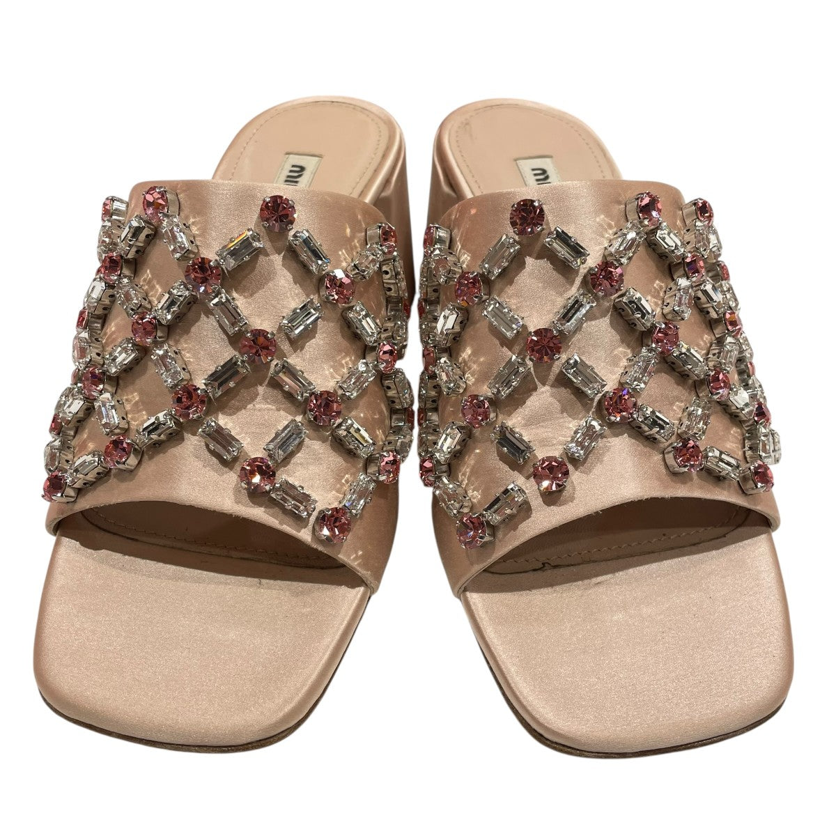 MIU MIU(ミュウミュウ) ヒールサンダル5XX518 5XX518 ピンク サイズ 37