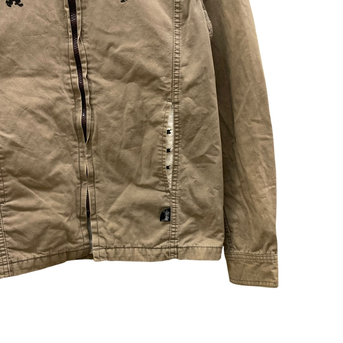 stussy(ステューシー) スイングトップ ジップジャケット カーキ サイズ
