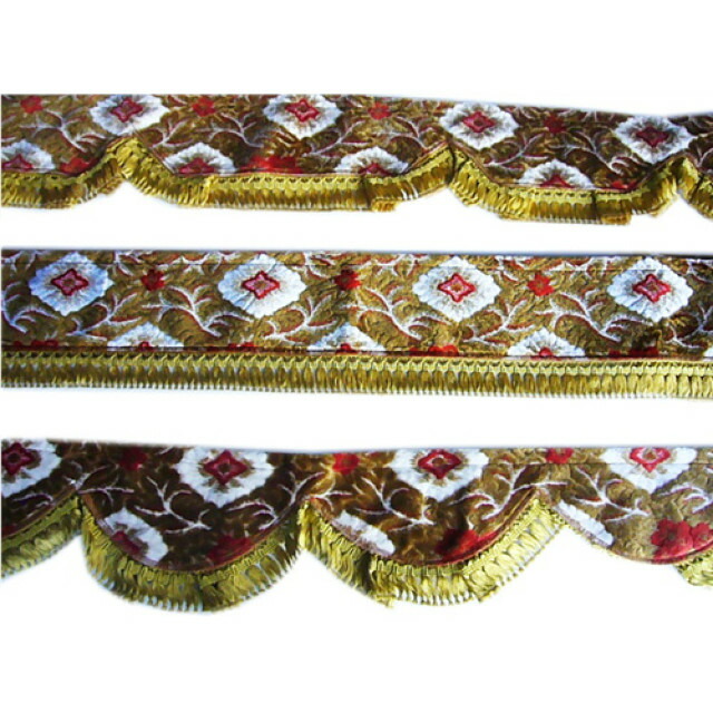 楽天市場】金華山フロントカーテン 両面 花かご Lサイズ 2200mm 4t