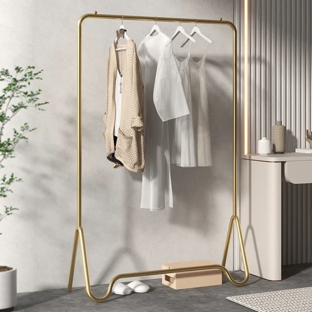 楽天市場】2colors/3size/アイアンハンガーラック ゴールド ブラック