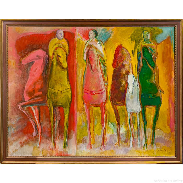 楽天市場】国武久巳・草原の馬たち（アート・複製画） : 絵画生活