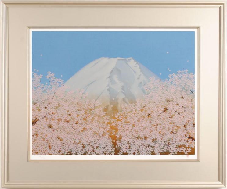 楽天市場】中島千波 臥龍桜爛漫 桜 絵画 臥龍桜 和風 岐阜県高山市