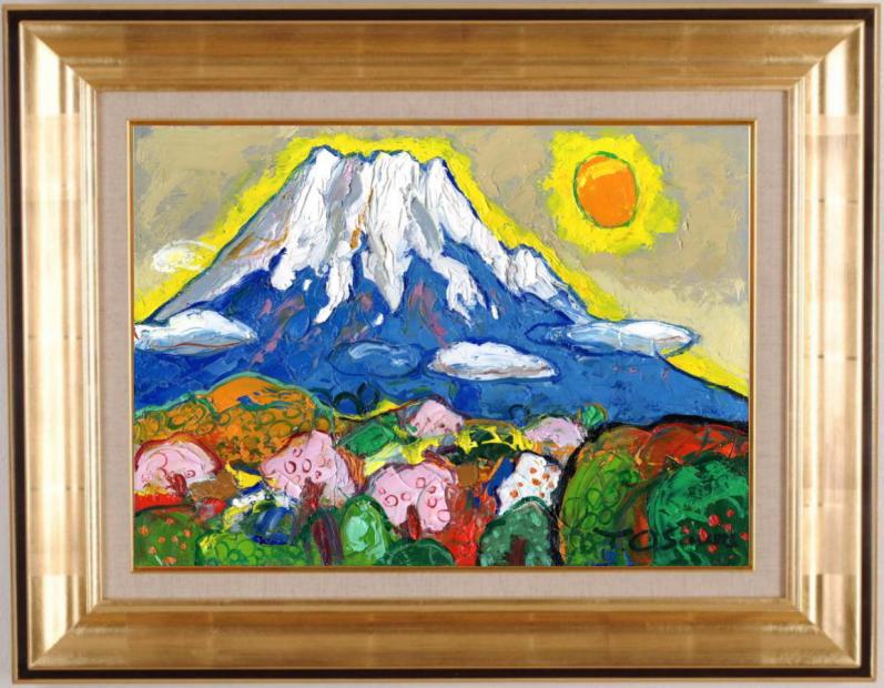 楽天市場】富士山 絵画 風景画 和風 インテリア リトグラフ 版画 川崎