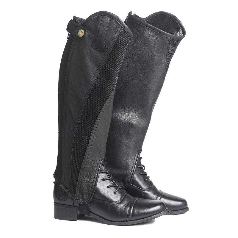 楽天市場】スリムライン ツートンレザーハーフチャップス ｜乗馬用品