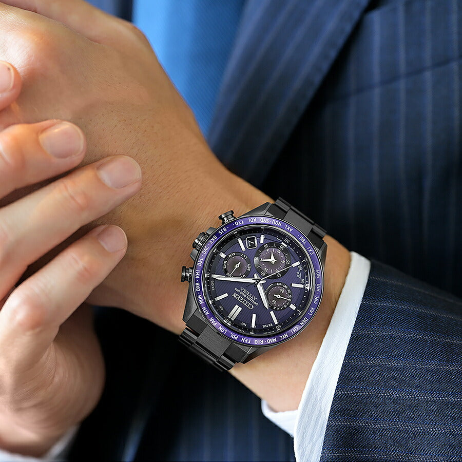 シチズン アテッサ アクトライン ブラックチタン CC4059-64L メンズ