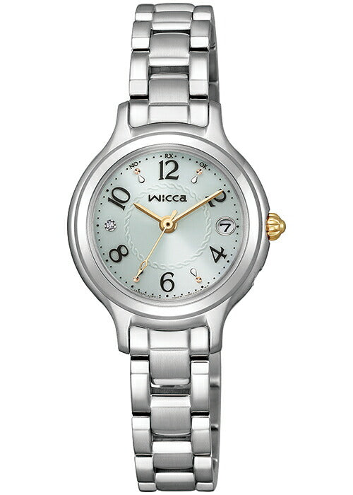 シチズン ウィッカ KS1-911-71 レディース ソーラー 電波 ミントブルー