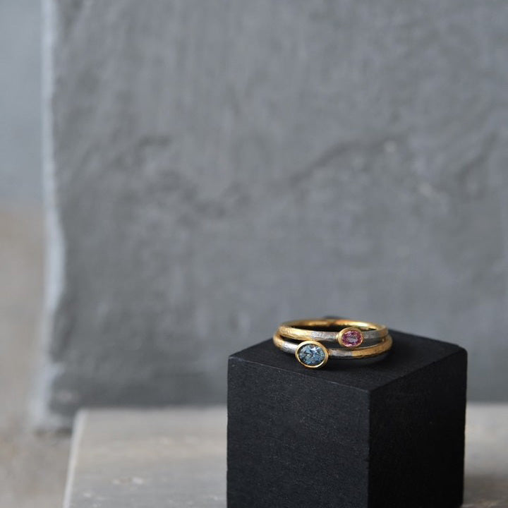 正規販売店【ギクラ - 一点もの モンタナ サファイア リング 】GLR242