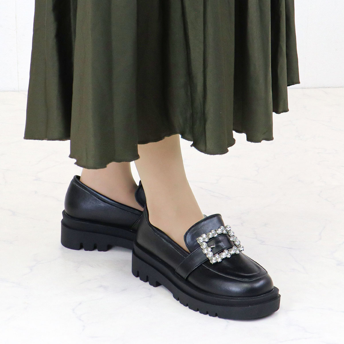 LOVEHUNTER（ラブハンター） ローファー レディース 厚底 5cmヒール