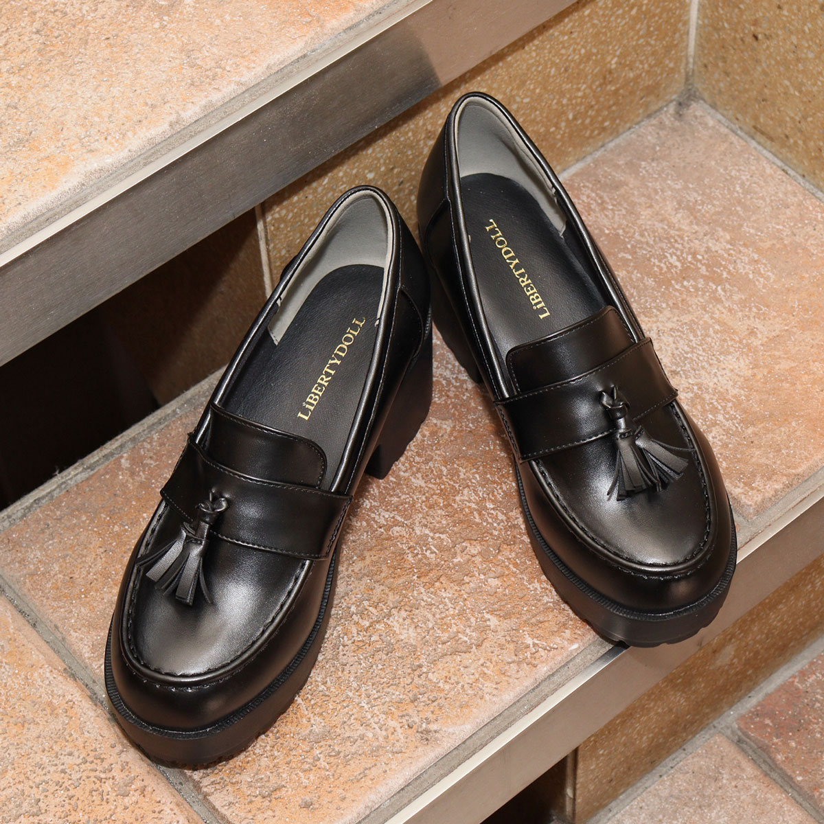 LibertyDoll（リバティードール） ローファー レディース 厚底 ヒール