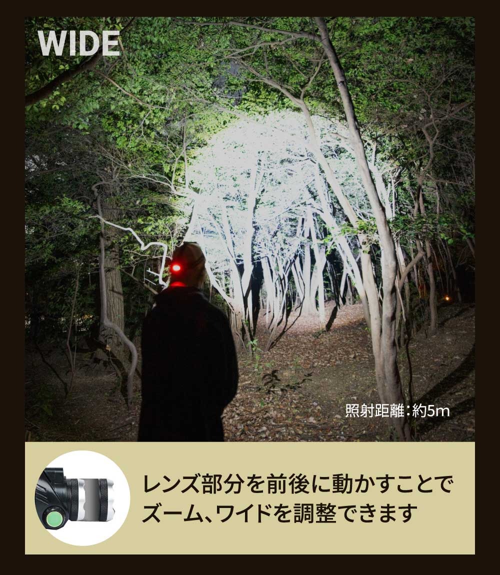 N-FORCE（エヌフォース） ヘッドライト 充電式 超強力 LED ヘッド