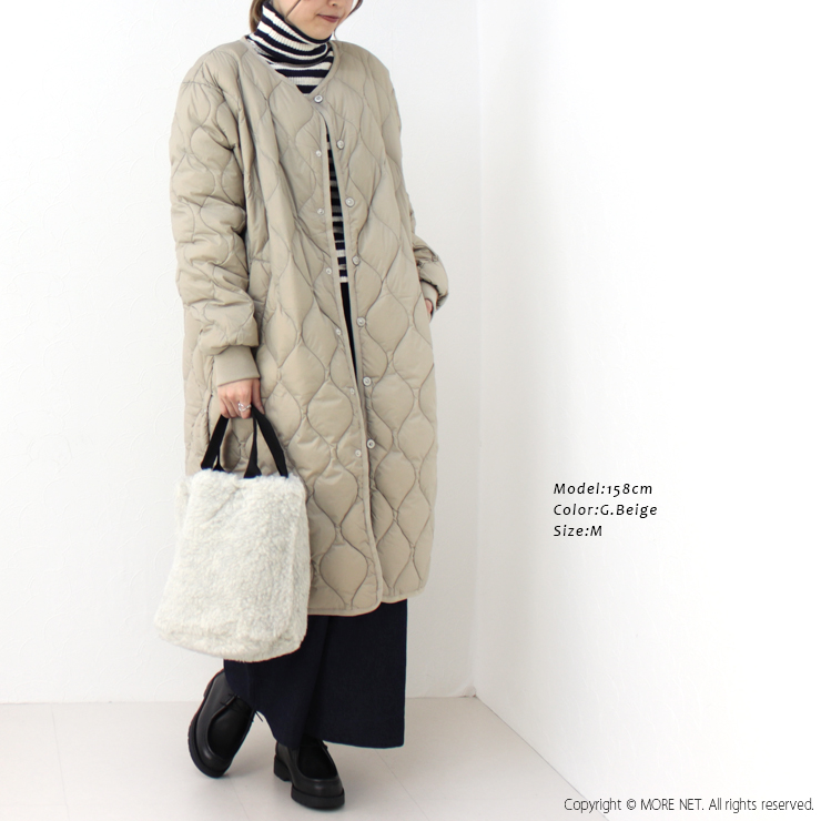 TAION（タイオン） ミリタリーオーバーサイズクルーネックダウンコート