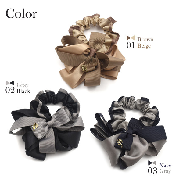 シュシュ リボンシュシュ 大きめ かわいい おしゃれ アクセサリー