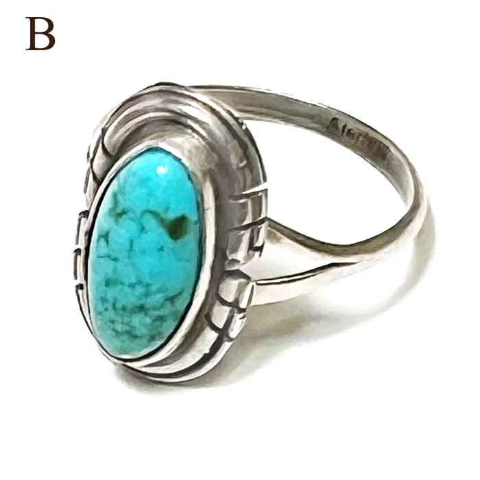 インディアンジュエリー ナバホ族 キングマン ターコイズ シルバー