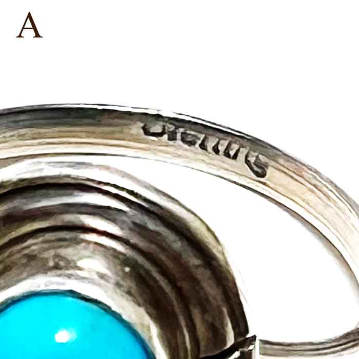 インディアンジュエリー ナバホ族 キングマン ターコイズ シルバー