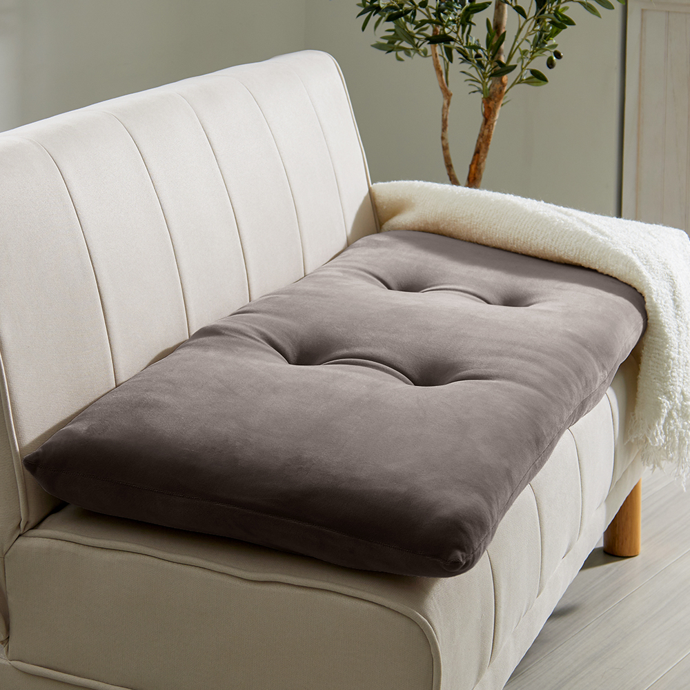 iellio 長座布団 座布団 ソファパッド 2人掛け マイクロ素材 抗菌防臭