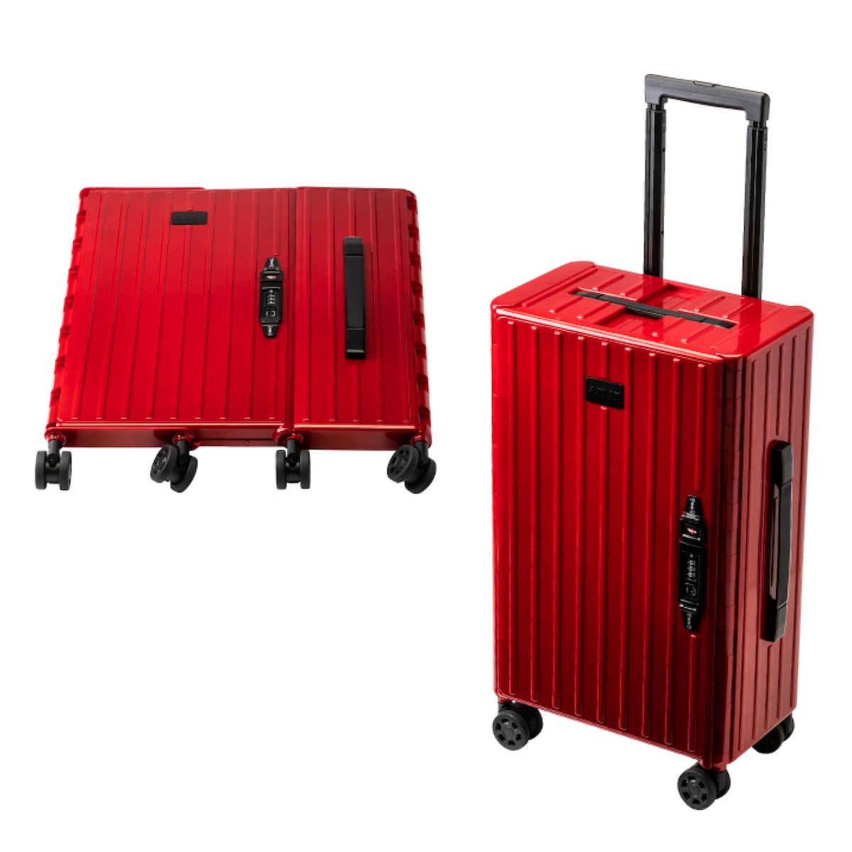 ＆.FLAT 折り畳める キャリーケース スーツケース 機内持ち込み &FLAT