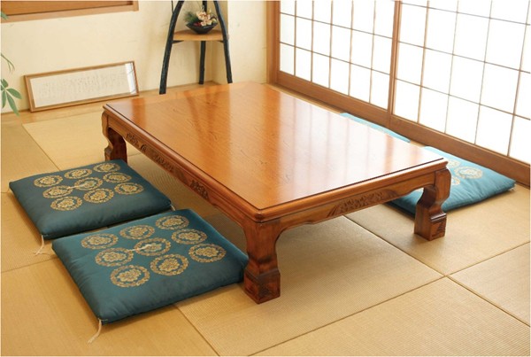 座卓 座敷机 120×80 シタン ケヤキ UV塗装 和室 テーブル : あたらしや