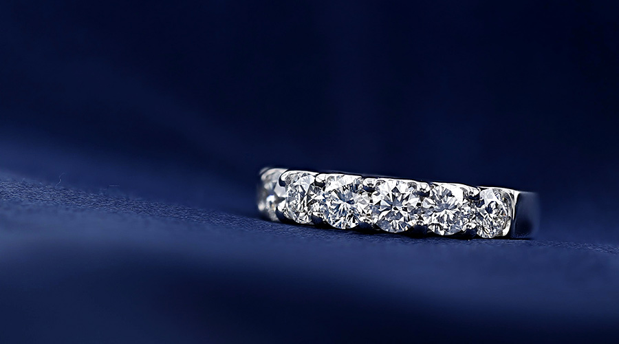 ダイヤモンド ハーフエタニティ リング 2.003ct(Total)/7石 SI1 D 3EX