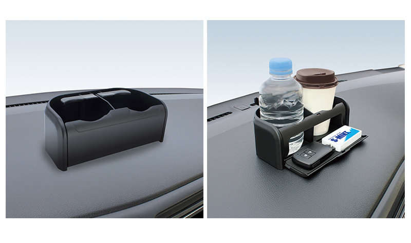 槌屋ヤック ZE-32 YAC ZIONE 車載用ドリンクホルダー ダブルドリンク