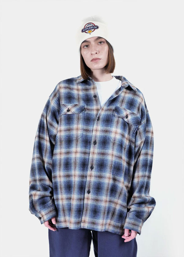 APPLEBUM（アップルバム） シャツ APPLEBUM Melange Check Nel Shirt