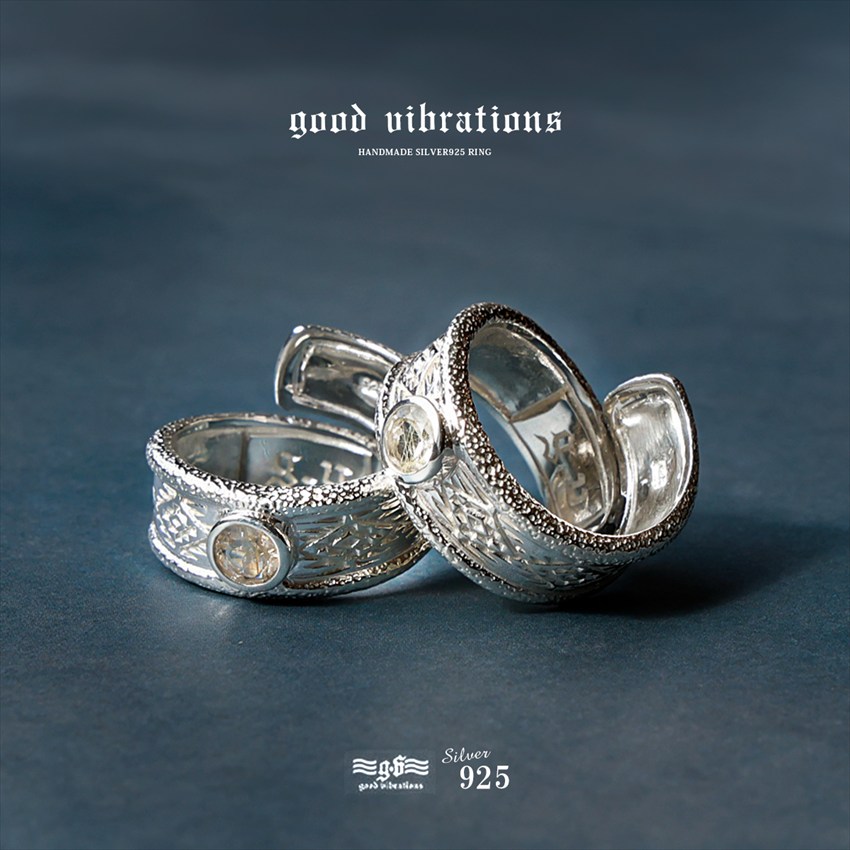 リング メンズ 指輪 シルバー925 天然石 ストーン 水晶 レディース