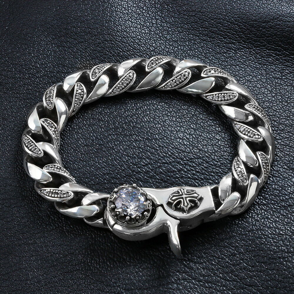 Binich（ビニッチ） ブレスレット メンズ シルバー925 クラウン クロス