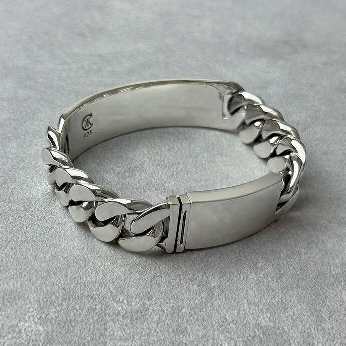 Binich（ビニッチ） ブレスレット メンズ 喜平 チェーン IDプレート