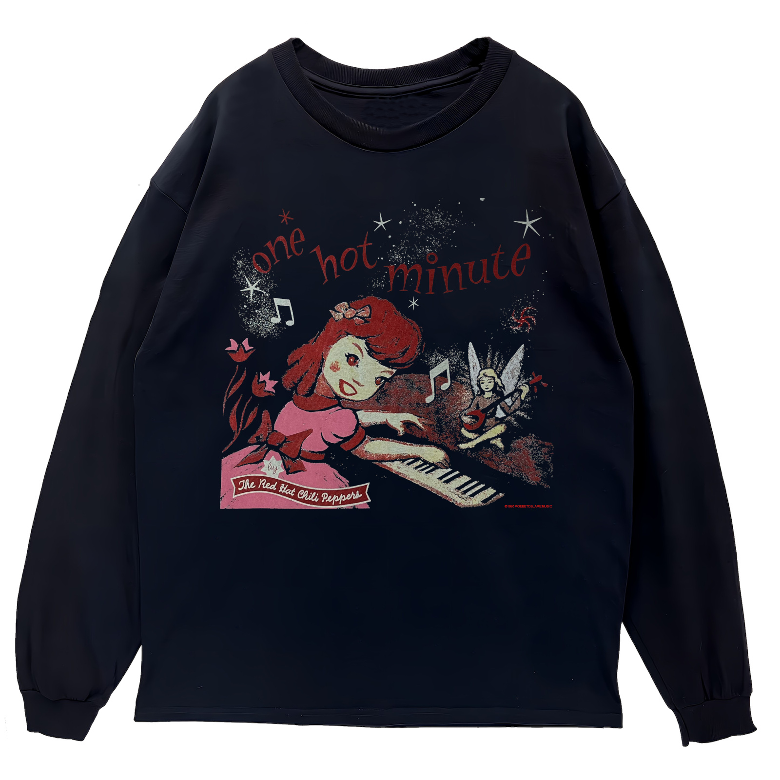 リブあり]レッチリone hot minute ロンT 長袖 ロングスリーブ Tシャツ